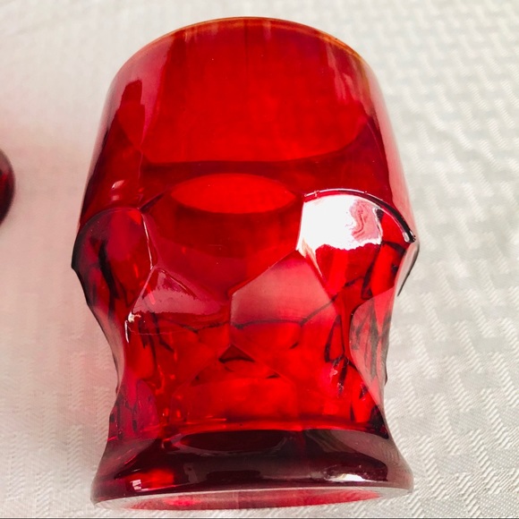 🌹HP🌹VIKING RUBY RED GEORGIAN HONEYCOMB GLASSES🌹 - Picture 4 of 4